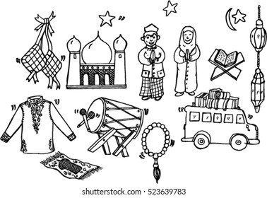 Eid mubarak, sketch