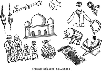 Eid mubarak, sketch