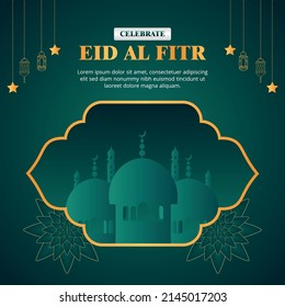Eid Mubarak Social media post template