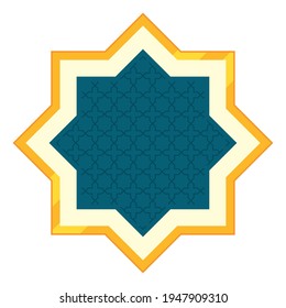 eid mubarak star emblem icon
