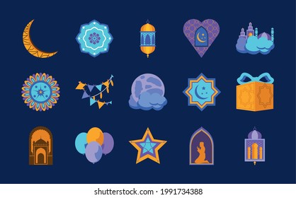 eid mubarak star moon mandala