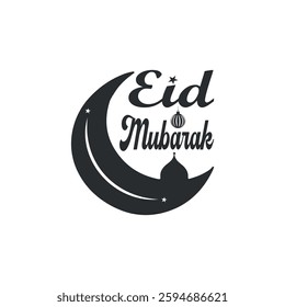 Eid Mubarak t shirt, Crescent Moon Design, Eid Mubarak Collection,
Black Silhouette Design For T-Shirt, Ramadan Vector, Simple Eid Mubarak T shirt design, card, T-Shirt Design,