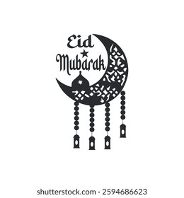 Eid Mubarak t shirt, Crescent Moon Design, Eid Mubarak Collection,
Black Silhouette Design For T-Shirt, Ramadan Vector, Simple Eid Mubarak T shirt design, card, T-Shirt Design,