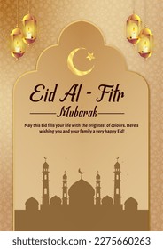 Eid Mubarak Template For Wishing Eid Mubarak