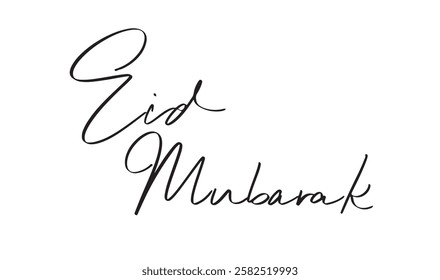 Eid mubarak text font calligraphy hand written lettering black color object icon ramadan kareem eid ul fitr islam muslim religion culture mosque arabic eidmubarak celebration april may month 2025 year