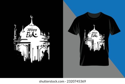 Eid Mubarak T-Shirt, Eid al-Fitr 2023 Ramadan Kareem Muslims Religious Festive Gift Unisex Gift Tee Top
