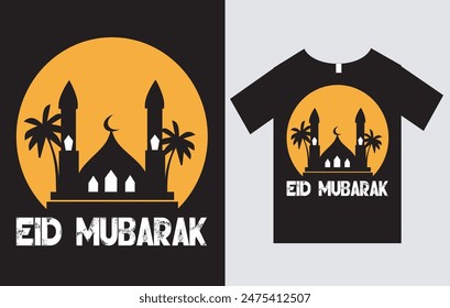 Eid Mubarak T-Shirt Design Vector File