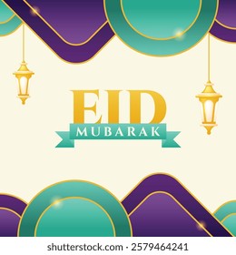 Eid Mubarak Typography Design Collection
