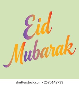 Eid Mubarak typography design new