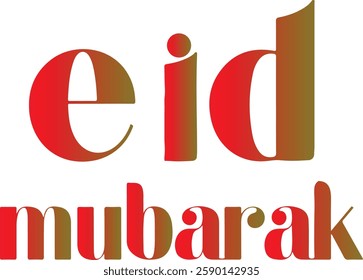 Eid Mubarak typography design new