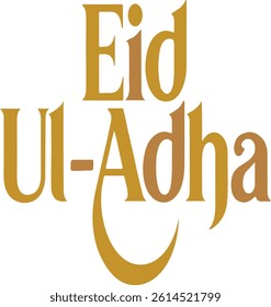 Eid Mubarak typography vector illustration . Islamic festival art for greetings, t-shirts, posters, cards and more
