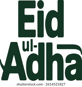 Eid Mubarak typography vector illustration . Islamic festival art for greetings, t-shirts, posters, cards and more
