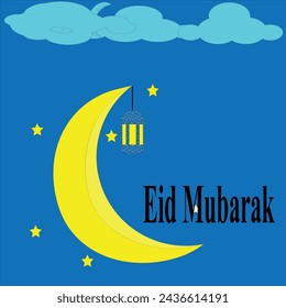 Eid mubarak. Eid ul fitar and Eid ul adha are the special days for muslims.greeting card for eid . 
