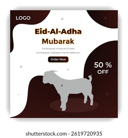 Eid Mubarak and Eid ul Fitr Social Media Banner or Instagram post Template