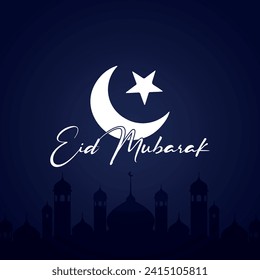 EID Mubarak vector art design