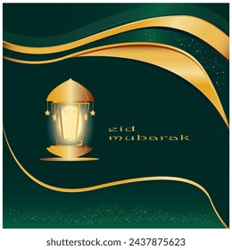 Eid Mubarak vector background greetings
