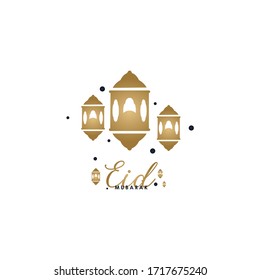 Design-Illustration von Eid Mubarak Vektorillustration