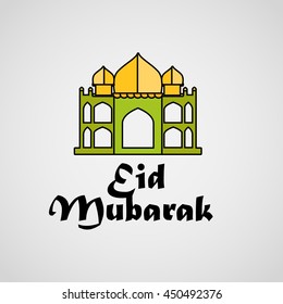 Eid Mubarak vector illustration