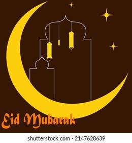 Eid Mubarak Vector, Eid Mubarak Night