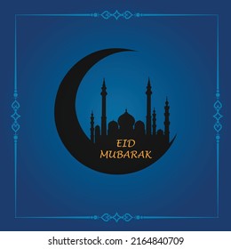 Eid Mubarak vector, Ramadan wishing. Arabic shining lamps.  Islamic background. Ramadan Kareem. Eid Mubarak.
