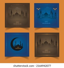 Eid Mubarak Vektor, Ramadan wünscht. Arabische Glühlampen.  Islamischer Hintergrund. Ramadan Kareem. Eid Mubarak.