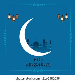 Eid Mubarak vector, Ramadan wishing. Arabic Islamic background. Collection of modern style Ramadan Mubarak, greeting cards design,  Arabic lamps.moon, mosque,  Ramadan Kareem. Eid Mubarak.

