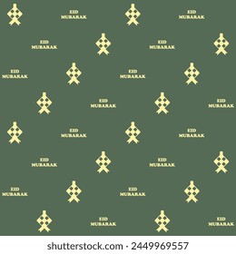 Eid Mubarak Vector Seamless Pattern