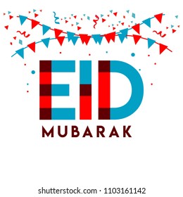 Eid Mubarak Vector Template Design Illustration