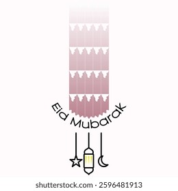 Eid Mubarak wish Card Design
