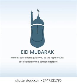 Eid Mubarak wishes creative vector Digital Eid Mubarak wishes Happy Ramadan Greetings 