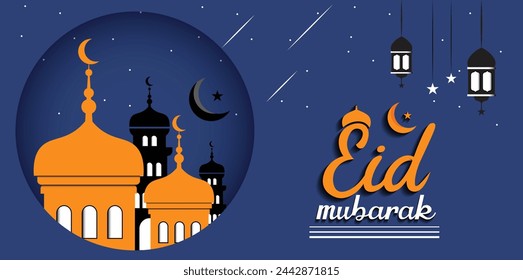 Eid Mubarak wishes semilore social media poster
