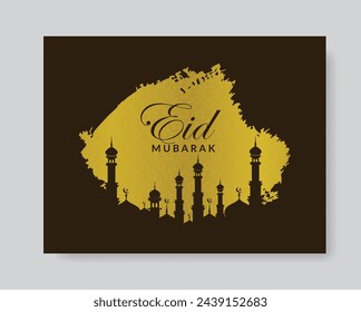 Eid Mubarok Islamic Background Template,  Eid Al Fitr Template Design, Holy Day for Muslims, greeting background,  eid mubarak template