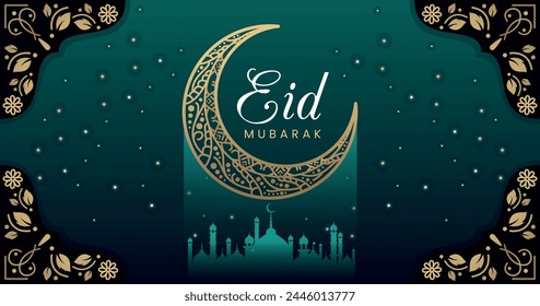 Islamische Hintergrund-Vorlage Eid mubarok
