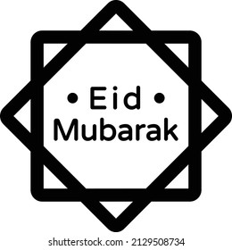 Eid Mubarook Card Concept Vector Icon Design, Ramazan and Eid al-Fitr Symbol, Islamic and Muslims fasting Sign, Arabic holidays celebration stock illustration