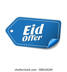 Eid Offer Blue Vector Icon Design
