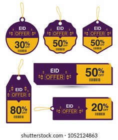 Eid Offer Discount Tag Collection Set