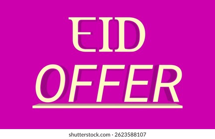 eid offer text effect vector image, eid offer logo vector, eid offer banner