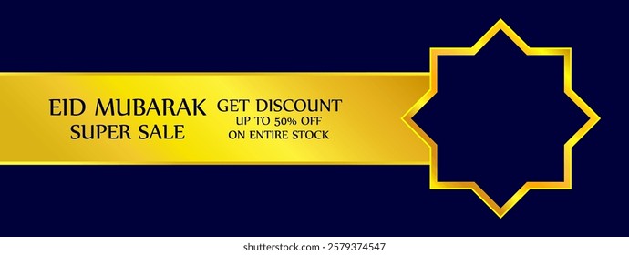 Eid offer vector banner. 50%off poster. discount offer banner. eid special offer poster, background.