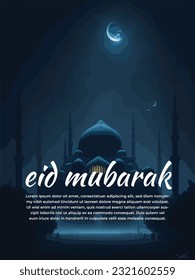 eid-poster-design, eid-mubarak poster, vektorplakatdesign