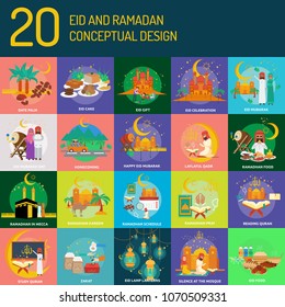 Diseño conceptual de Eid y Ramadán