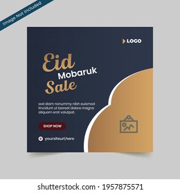 Eid sale banner template, Eid discount banner template