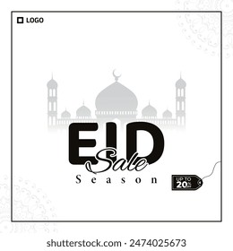 Eid sale offer social media post design