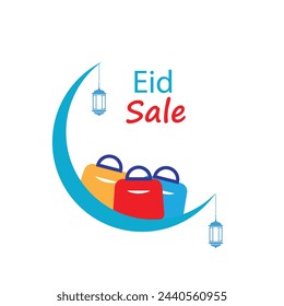 eid sale vector upto 50% off editable file. white background eps