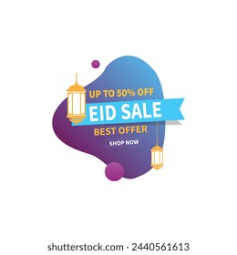 eid sale vector upto 50% off editable file. white background eps