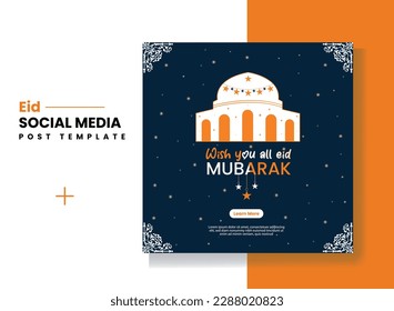 Eid Social Media post design.new background and web template