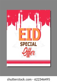 EID, special offer. Creative poster, banner or flyer design.