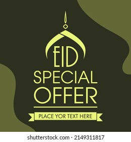Oferta Especial De Eid Afiche O Diseño De Plantilla Para Publicidad.