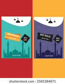 Eid special offer sale flyer design