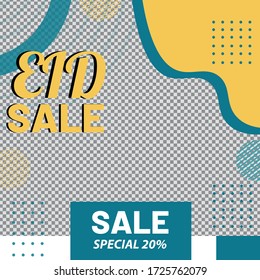 Eid special sale social media post banner