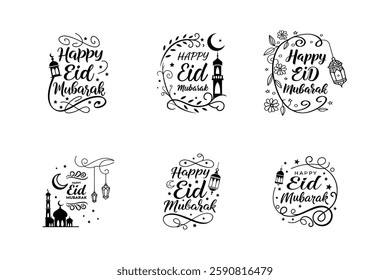 Eid, Typography, Bundle, Calligraphy, Islamic, Fonts, Design, Arabic, Script, Lettering, Graphic, Digital, Art, Creative, Modern, Elegant, Stylish, Vector, PNG, PSD, AI, Template, Editable, Handwritte